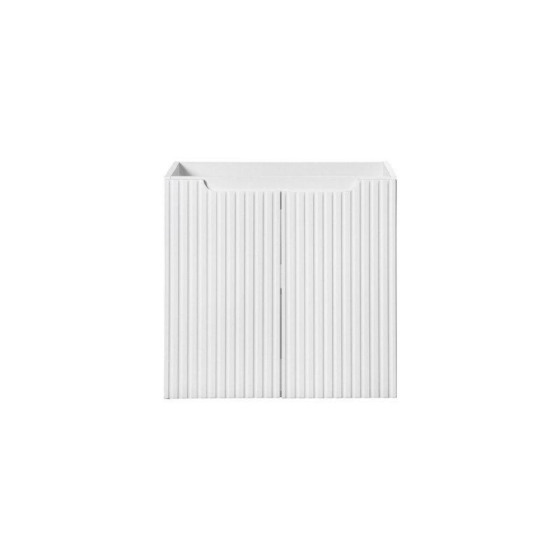 Meuble sous-vasque 60 cm 2 portes – Finition blanc mat – NOVA WHITE